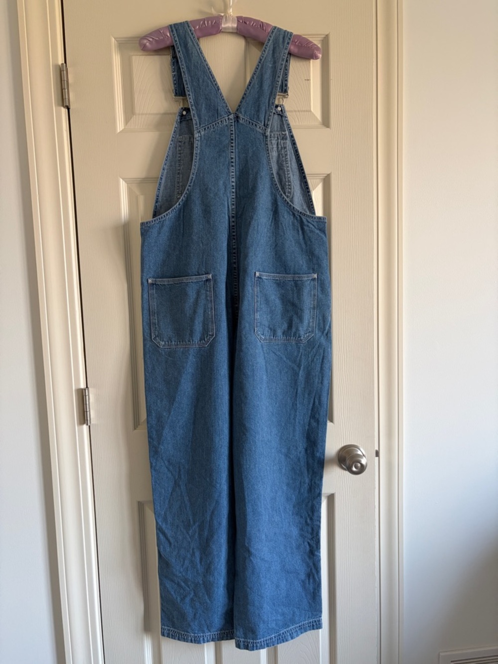 Gap Factory Classic Blue Denim Overalls Size Medium - Picture 2 of 10